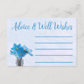 Etwas Blau, bevor ich Brautparty mache Hinweiskarte (Vorderseite)