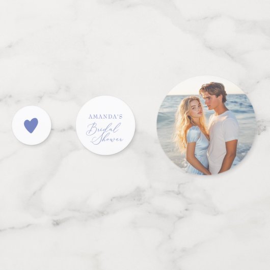 Etwas Blau, bevor ich Brautparty mache Konfetti (Rückseiten)