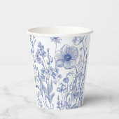 Etwas Blau, bevor ich Brautparty mache Pappbecher (Rückseite)