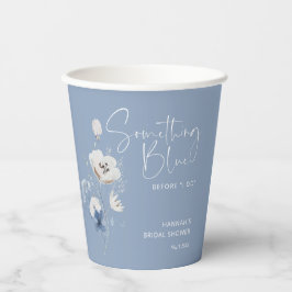 Etwas Blau, bevor ich Brautparty mache Pappbecher