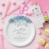 Etwas Blau, bevor ich Brautparty mache Pappteller (Party)