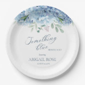 Etwas Blau, bevor ich Brautparty mache Pappteller (Vorderseite)