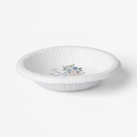 Etwas Blau bevor ich Brautparty mache Pappteller (Gewinkelt)