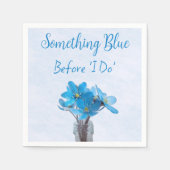 Etwas Blau, bevor ich Brautparty mache Serviette (Vorderseite)