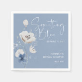 Etwas Blau, bevor ich Brautparty mache Serviette (Vorderseite)