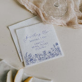 Etwas Blau, bevor ich Brautparty mache Serviette