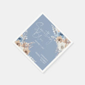 Etwas Blau, bevor ich Brautparty mache Serviette (Ecke)