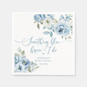 Etwas Blau bevor ich Brautparty mache Serviette (Vorderseite)