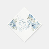 Etwas Blau bevor ich Brautparty mache Serviette (Ecke)