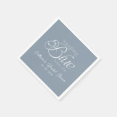 Etwas Blau, bevor ich Brautparty mache Serviette (Ecke)