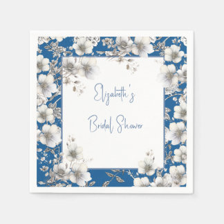 Etwas Blau, bevor ich Brautparty mache Serviette