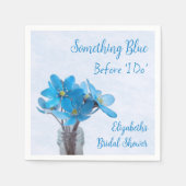 Etwas Blau, bevor ich Brautparty mache Serviette (Vorderseite)
