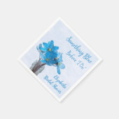 Etwas Blau, bevor ich Brautparty mache Serviette (Ecke)