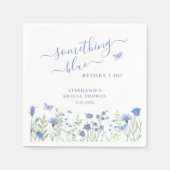 Etwas Blau, bevor ich Brautparty mache Serviette (Vorderseite)