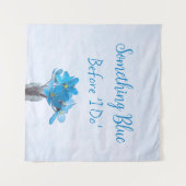 Etwas Blau, bevor ich Brautparty mache Wandteppich (Vorderseite (Horizontal))