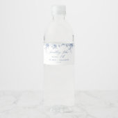 Etwas Blau, bevor ich Brautparty mache Wasserflaschenetikett (Vorderseite)