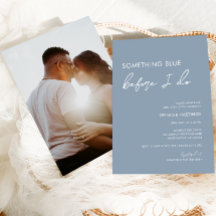 Etwas Blau, bevor ich Brautparty modern