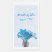 Etwas Blau, bevor ich Brautparty Napkin Serviette (Vorderseite)