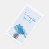 Etwas Blau, bevor ich Brautparty Napkin Serviette (Ecke)