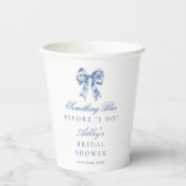 Etwas Blau, bevor ich Brautparty Paper Cup Pappbecher (Vorderseite)