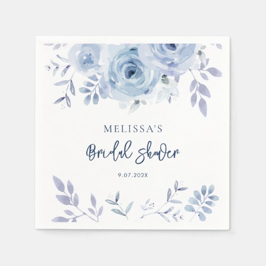 Etwas Blau, bevor ich Brautparty-Paper machen Serviette (Vorderseite)