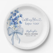 Etwas Blau, bevor ich Brautparty Party Pappteller (Vorderseite)
