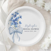 Etwas Blau, bevor ich Brautparty Party Pappteller