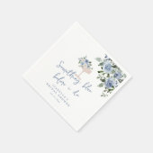 Etwas Blau bevor ich Brautparty Servietten mache (Ecke)