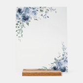 Etwas Blau, bevor ich Brautparty tun Willkommen Acrylschild (Vorderseite)