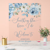 Etwas Blau, bevor ich Brautparty tun Willkommen Acrylschild (Hochzeit)