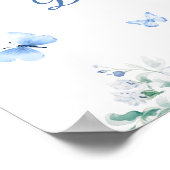 Etwas Blau, bevor ich Brautparty tun Willkommen Poster (Ecke)