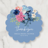 Etwas Blau, bevor ich Brautparty zu Gunsten Geschenkanhänger (Rückseite)