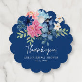 Etwas Blau, bevor ich Brautparty zu Gunsten Geschenkanhänger (Rückseite)