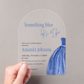Etwas Blau, bevor ich Brautparty zu kleiden Acryleinladungen (Insitu (Handheld))