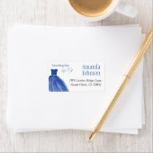 Etwas Blau, bevor ich Brautparty zu kleiden Adressaufkleber (Insitu)