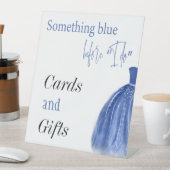 Etwas Blau, bevor ich Brautparty zu kleiden Sockelschild (In Situ)