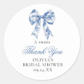Etwas Blau bevor ich Bridal Dessert Stickers mache (Vorderseite)