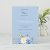 Etwas Blau bevor ich Bridal Einladung zu tun (Stehend Vorderseite)