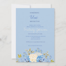 Etwas Blau bevor ich Bridal Einladung zu tun