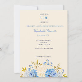 Etwas Blau bevor ich Bridal Einladung zu tun