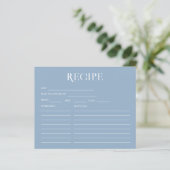 Etwas Blau, bevor ich Bridal Rezept Card tun (Stehend Vorderseite)