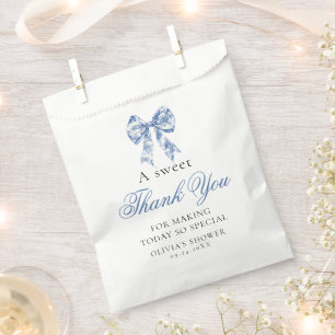 Etwas Blau, bevor ich Bridal tun Danke, dass Sie F Geschenktütchen
