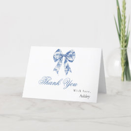 Etwas Blau, bevor ich Bridal tun danke Ihnen Karte