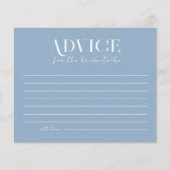 Etwas Blau, bevor ich Bridge Advice Card mache (Vorderseite)