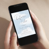 Etwas Blau, bevor ich Cloud-Brautparty machen Einladung