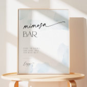 Etwas Blau, bevor ich Clouds Mimosa Bar Sockelschild