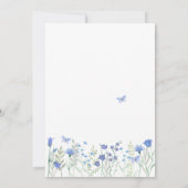 Etwas Blau, bevor ich das Brautparty anhebe Einladung (Rückseite)