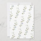 Etwas Blau, bevor ich das Brautparty zerstöre Einladung (Rückseite)