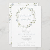 Etwas Blau, bevor ich das Brautparty zerstöre Einladung (Vorne/Hinten)