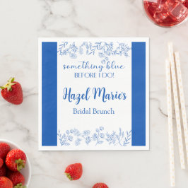 Etwas Blau bevor ich das Mittagessen Napkins Chic Serviette